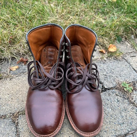Allen Edmonds Higgins Mill Boots in Horween brown chromexcel leather - Picture 2 of 5